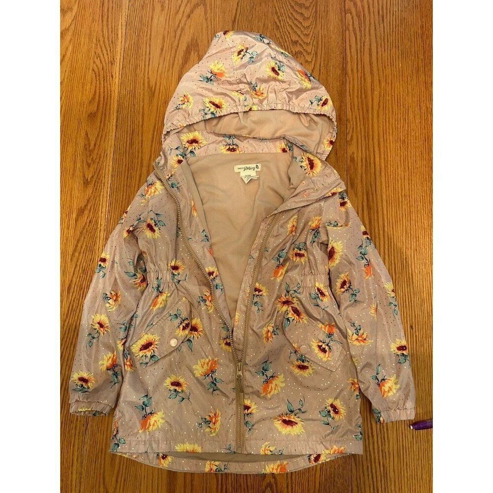 Sweet Stories Girls Sunflower Jacket 10/12 M Great Condition